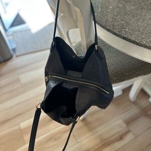 Coach Blue Shoulder Bag with Glossy Finish